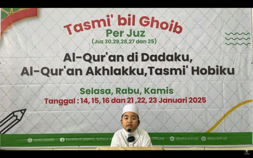 Tasmi' Bil Ghoib Juz 30, 29, 28, 27 dan 25 SD Exiss Abata